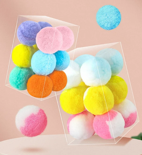 

Cat Toy Balls Cat Self-Help Relief Silent Bouncy Balls Plush Balls Tease