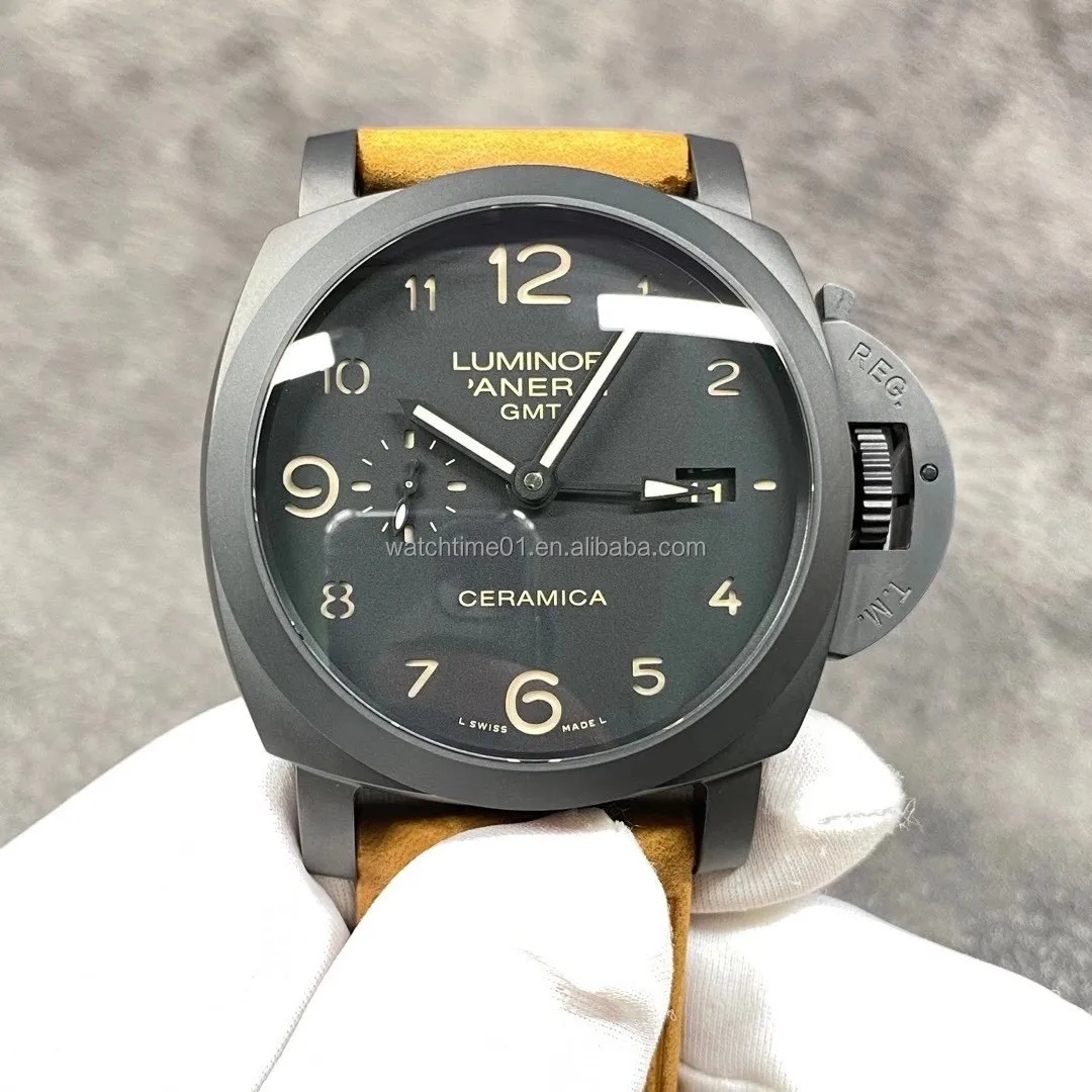 

ceramic watch noob factory VS PAM438 PAM441 GMT p9001 movement luminous SERIES