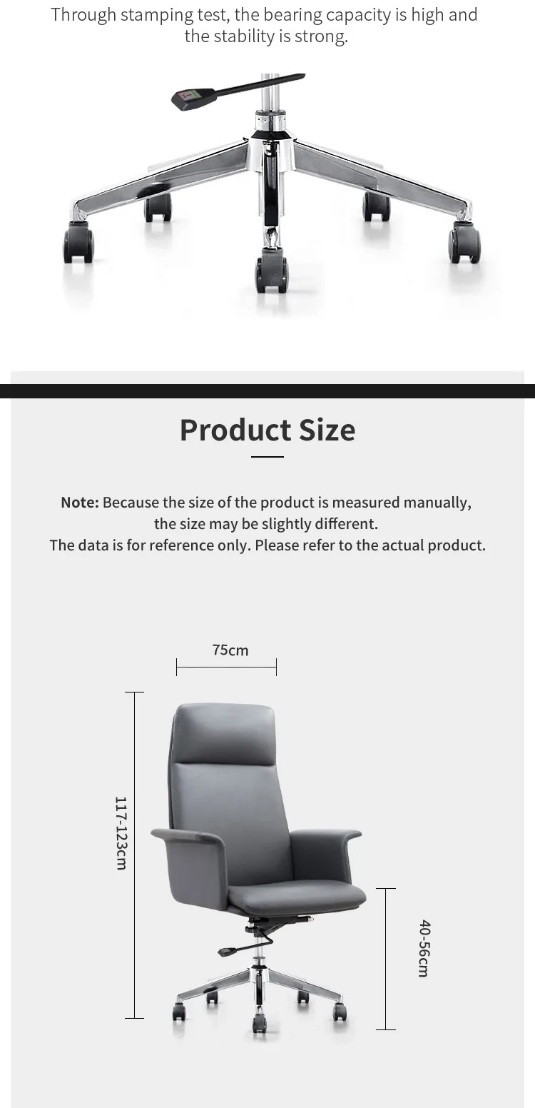 Wholesale Luxury Modern Synthetic Leather Swivel Boss Chair Office Furniture