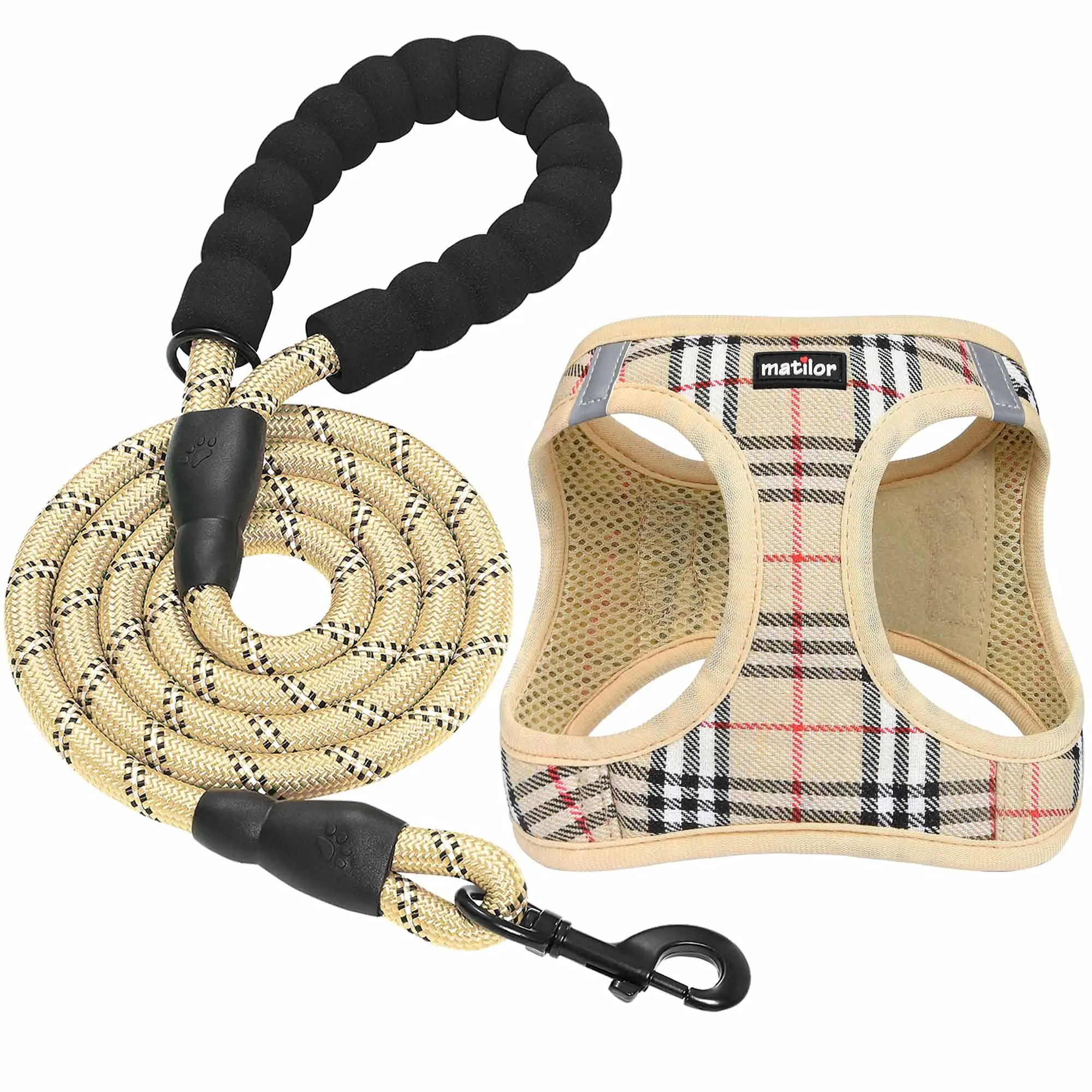 

Wholesale High Quality Warm Comfortable Pet Leash Chest Harness Set Custom