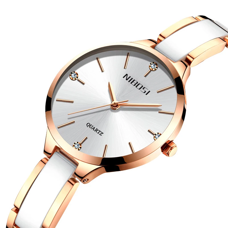 

Women Watches Ladies Creative Women's Ceramic Bracelet Watches Female Clock Relogio Feminino Montre Femme, 2 colors