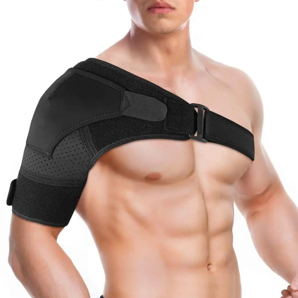 

Amazon Custom Shoulder Strap Brace Adjustable Shoulder Support Belt For Women and Men, Black