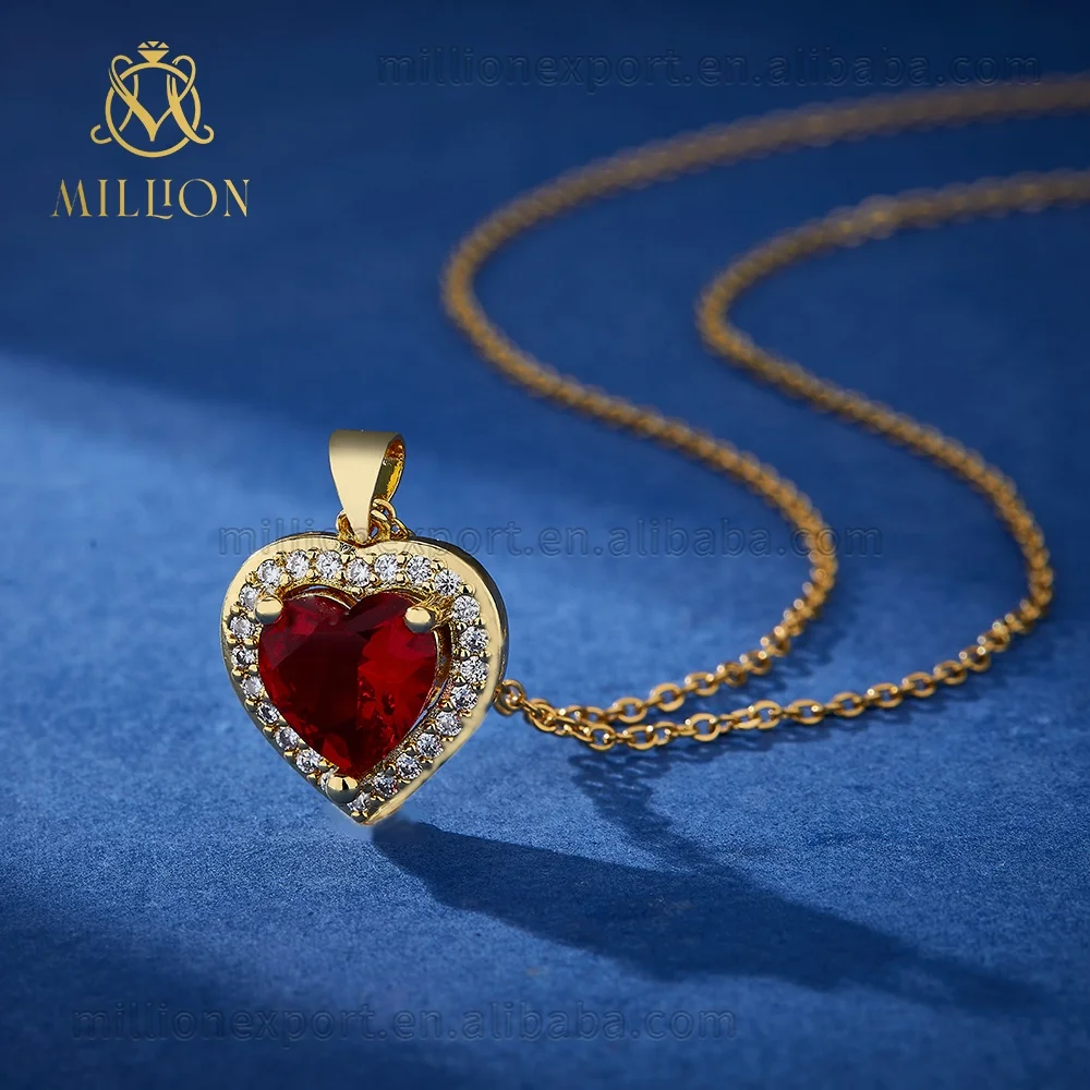 

W614 18Kgold platedNew Classic Designer Necklace Ladies heart jewelry heart pendant
