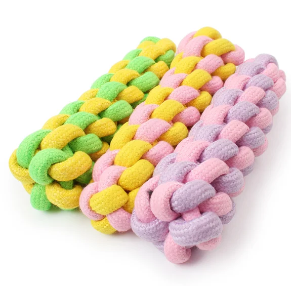 

Candy Color Cotton Rope Dog Toy Dog Rope Chew Toy for dog