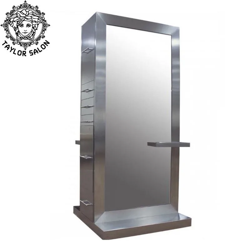 

salon furniture stainless steel styling station hairdressing mirrors stations double sided mirror station