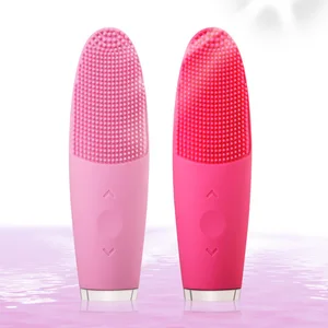 J581 2019 Latest Hot Electric Silicone Facial MIni Ultrasonic Cleansing  Brush Waterproof Charging  Machine Washing Brush