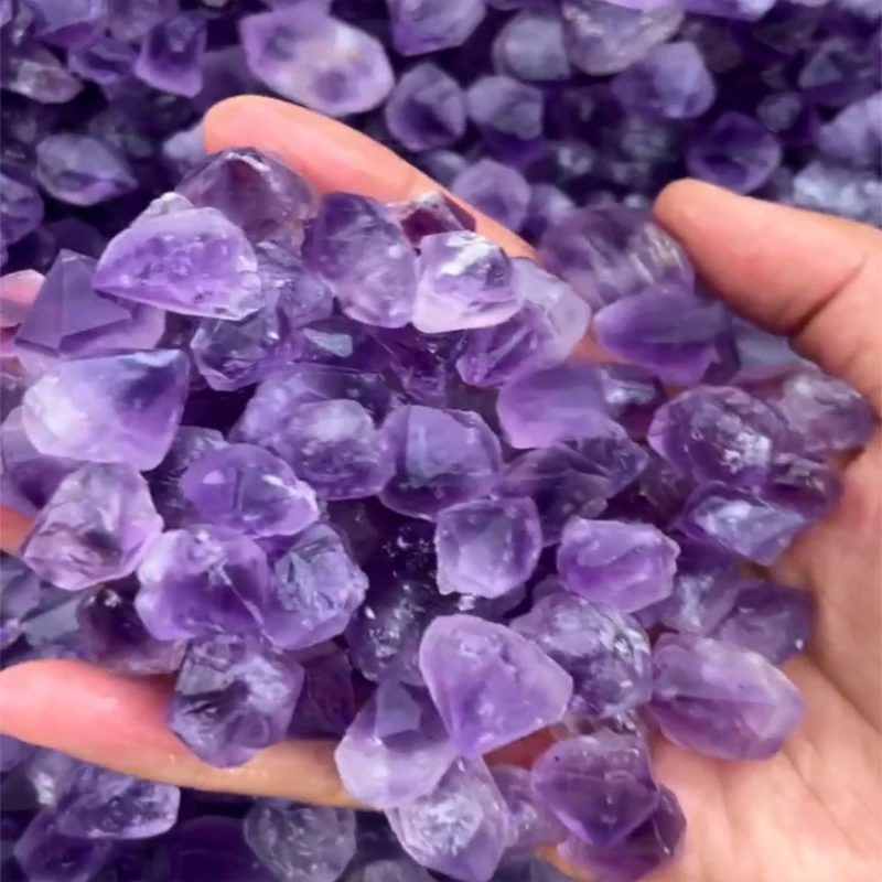 

wholesale Natural Healing Crystal amethyst tooth amethyst scepter Raw Stone Ore Specimen for Room decoration