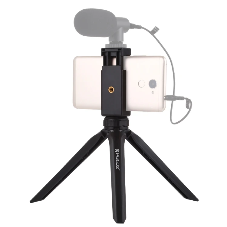 

PULUZ Pocket Mobile Phones Selfie Stick Tripod Mount with Phone Clamp for Smartphones Tripod Stand