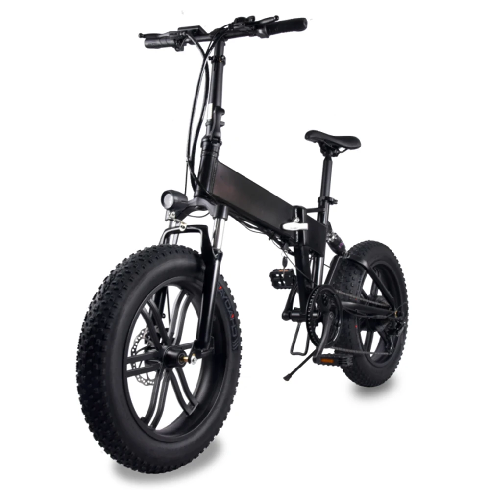 

Mountain Use Brake Light 500W Motor 12Ah Battery 30km/h Folding Electric Fat Bike