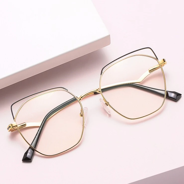 

Fashion Optical Frame Metal Spectacles Women 2021 computer glasses Anti Blue Light Blocking Eyeglasses wholesale M501