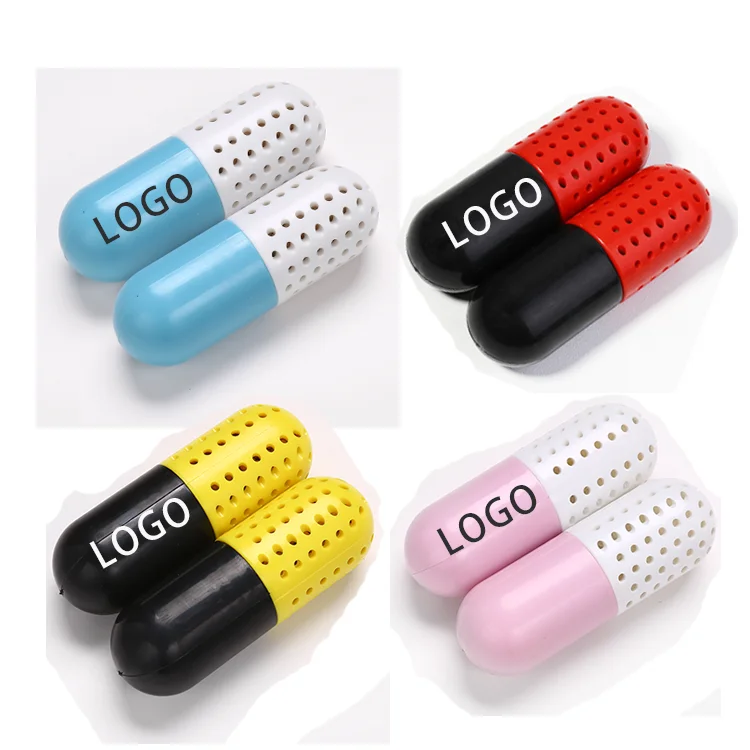 

Shoe Deodorizer Pills for sneakers Shoe Odor Eliminatorr Smell Remover Shoe Deodorant Capsules desiccant, Yellow black, red black, pink white, blue white