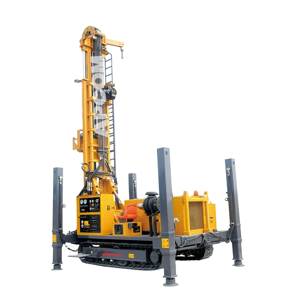 Rock Bore Hole Tricycle Mobile 200m Water Well Drilling Rig Machine Truck Trailer Tractor Mounted Water Well Drilling Rigs