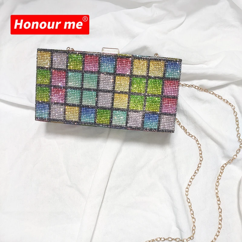 

2021 warehouse rhinestone woman purse bling diamond clutch purse woman handbag ready to ship