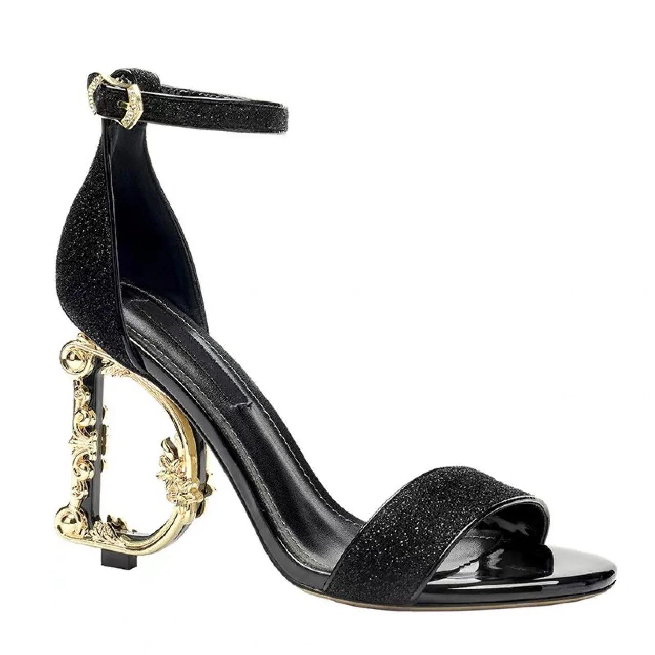 

New Design Trendy Ankle Strap Sandals Summer Chunky Heels Peep-toe High Heels, Picture