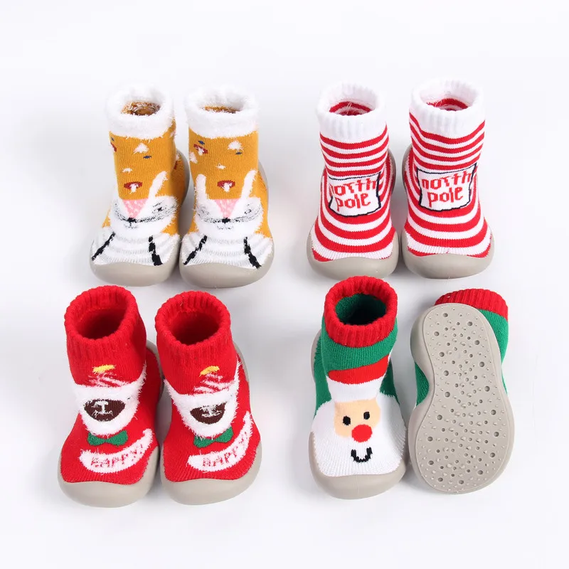 

Unisex Baby Socks Shoes Anti Slip Floor Socks With Soft Rubber Bottom Infant, Custom color