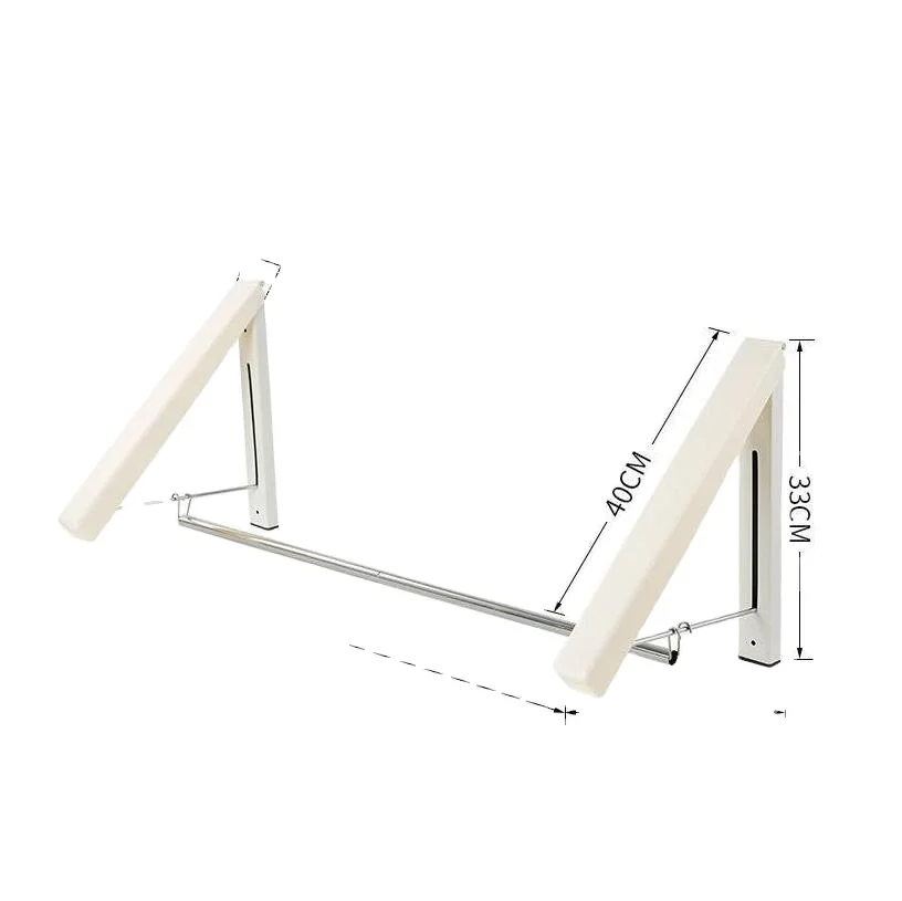 

Retractable Fold Drying Rack Wall Hanging Bathroom Balcony Hotel Small Hidden Hanger Folding Drying Rack