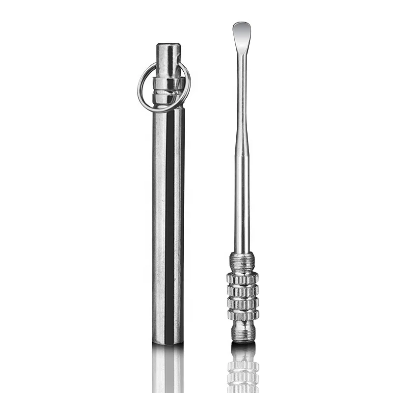 

Stainless Steel Portable Convenient Spiral Earpick Wax Removal Toothpick Cleaning Tool Earpick, Sliver