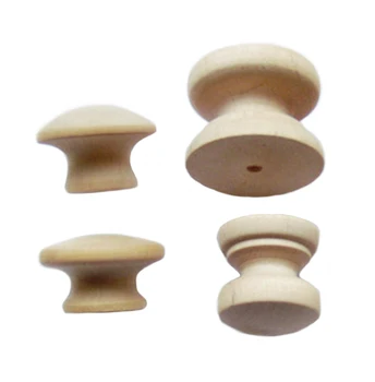 Natural Material Painted Wood Drawer Knobs Wood Drawer Knobs And