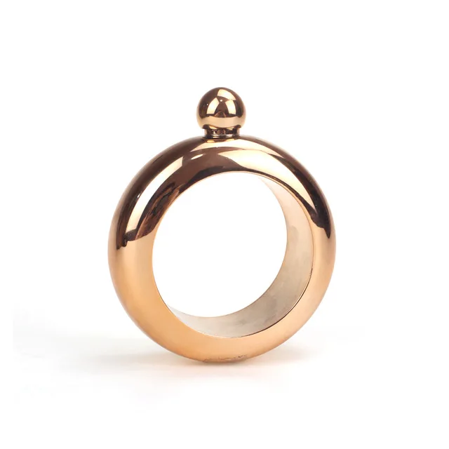 

Mikenda Metal Stainless Steel Wine Hip Flask Bracelet Shaped Whiskey Drinkware Funnel Wine cup