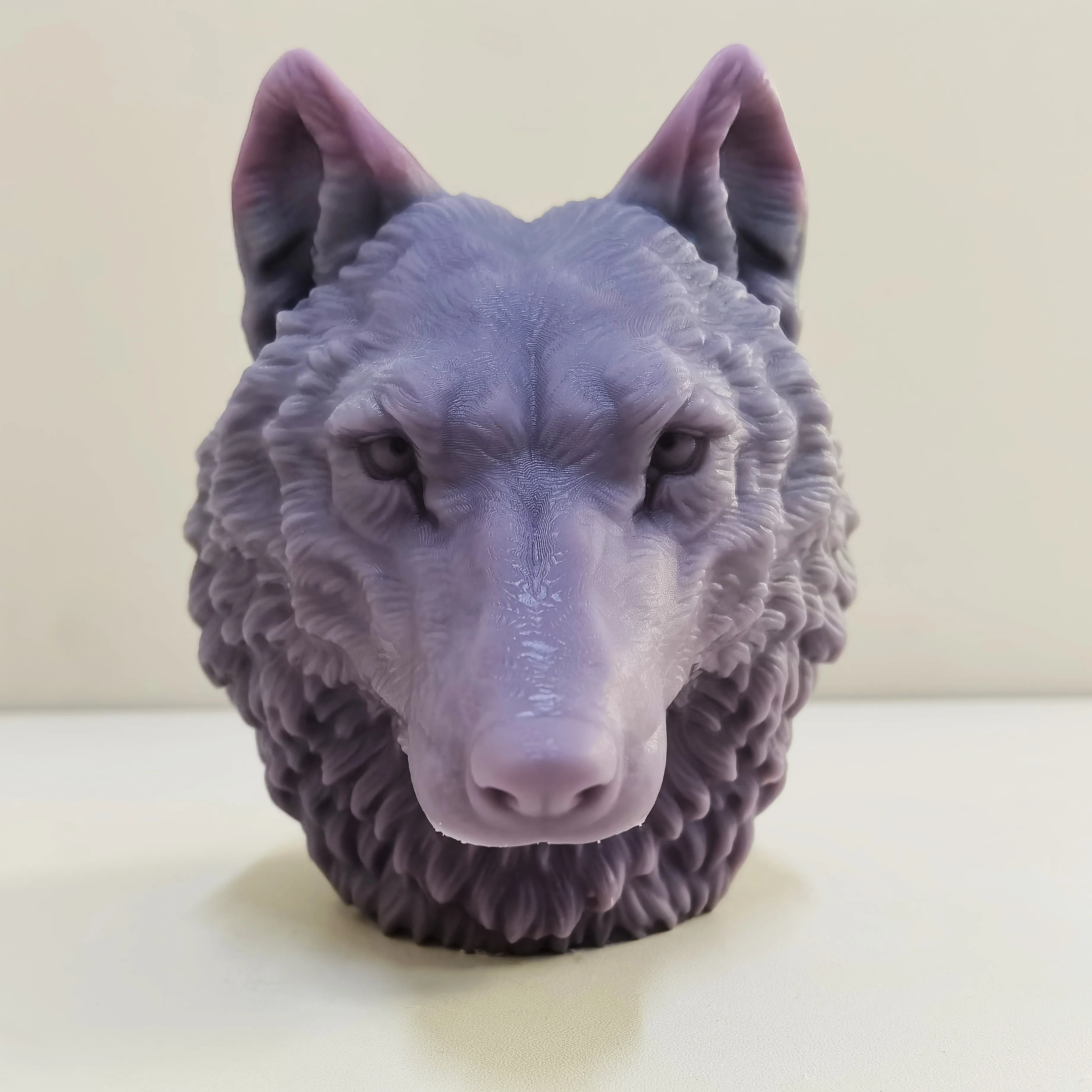 Large Huge Male Lion Head Wild Wolf Sign Unique Animal Statue Soy Wax Gypsum Resin Candle Molds Lovers Home Decor Gift