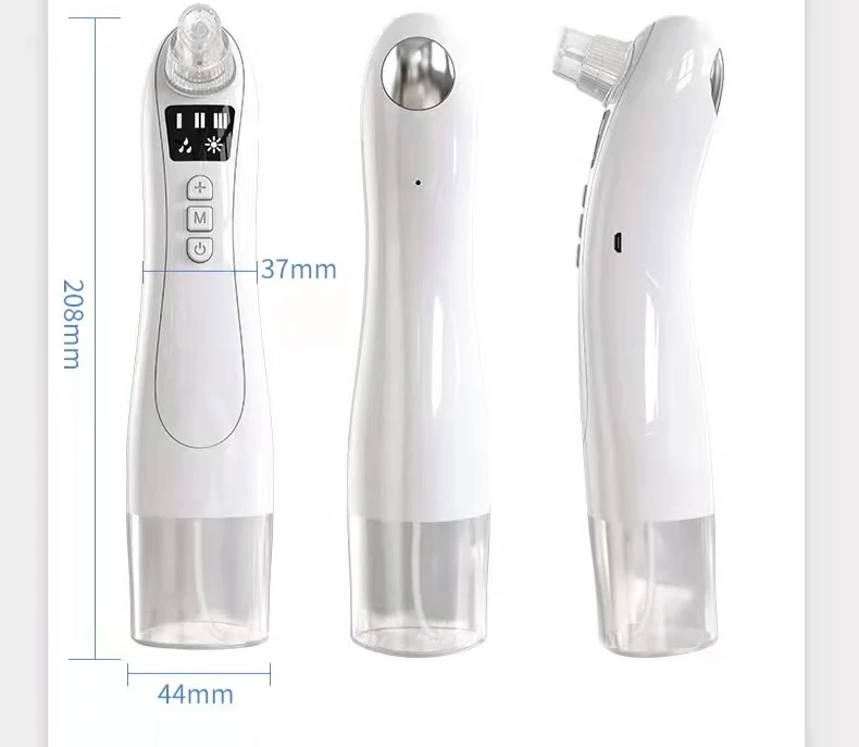 

Factory direct sales Skin Care Electric Pore Cleaner Removing flecks facial comedo Skin Tightening female facial beauty tool, White