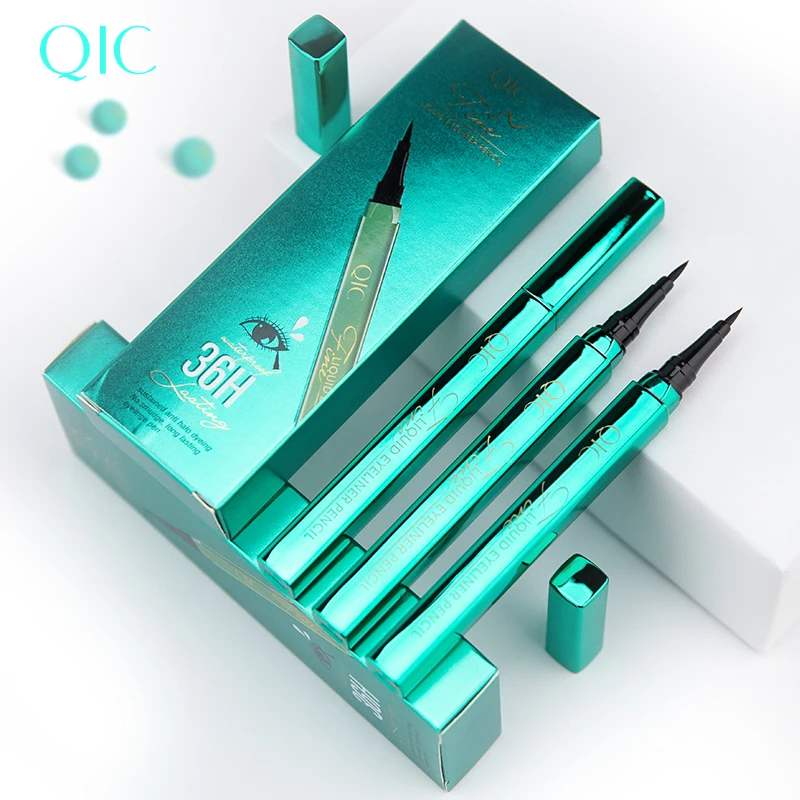 

MP029 Emerald Green Eyeliner Pen Goddess Eye Waterproof Anti-sweat Quick Dry No Smudge Black Eyeliner Eye Cosmetic Tool