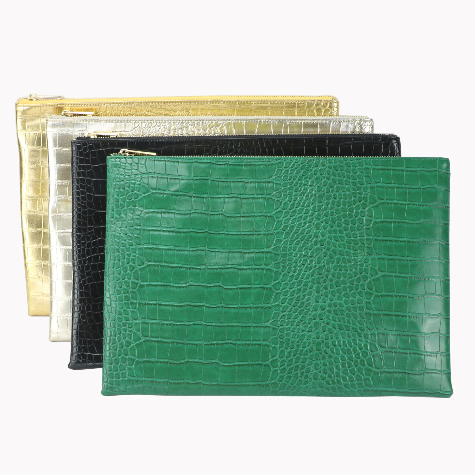 

cheap price crocodile embossed PU leather clutch ladies hand bags, Customized