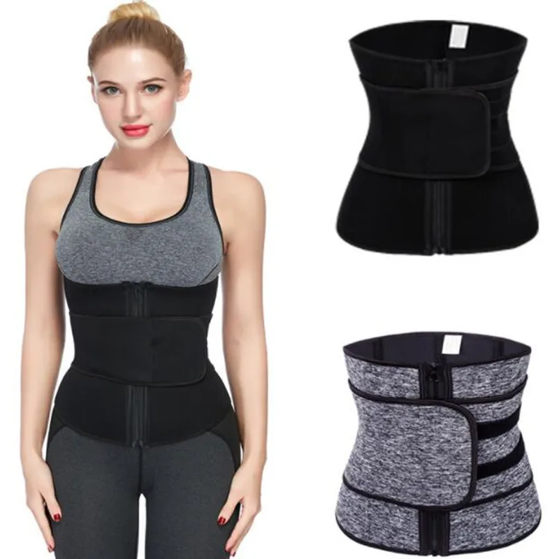 

Wholesale Private Label One Straps Neoprene Slimming Waist Trainer waist trainer, Black, gray