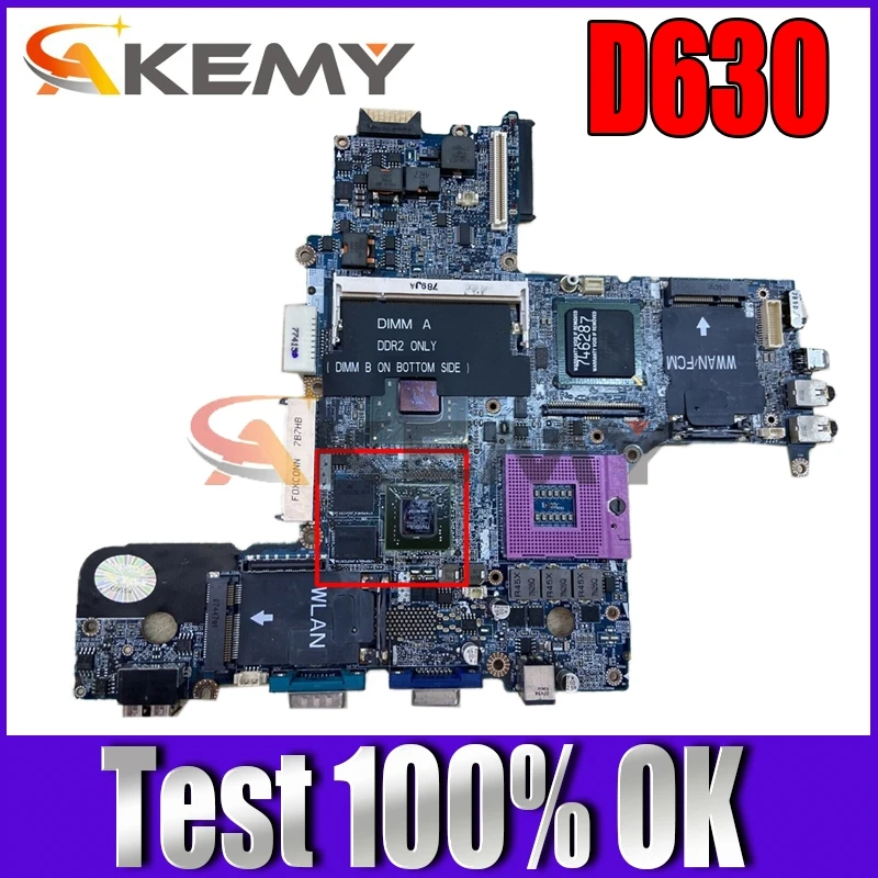 

Free shipping For DELL D630 Laptop motherboard CN-0PN302 0PN302 PN302 100% working well