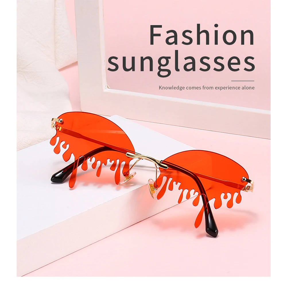 

2020 fashion new style drip shape women stock sun glasses designer cool shades sunglasses, 8 colors