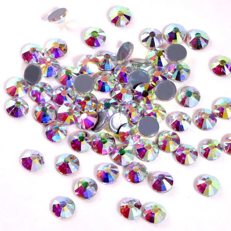 

Honor Of Crystal Factory Wholesale China Glass Flat Back Non Hotfix Rhinestone For Nail Art