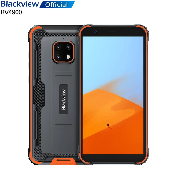 

Global Version 32GB Rugged Mobile Phone Blackview BV4900 Phones Celular 5580mAh Smartphone, Black/orange/green