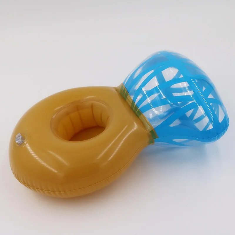 

custom inflatable diamond ring drinking cup holder float, Transparent