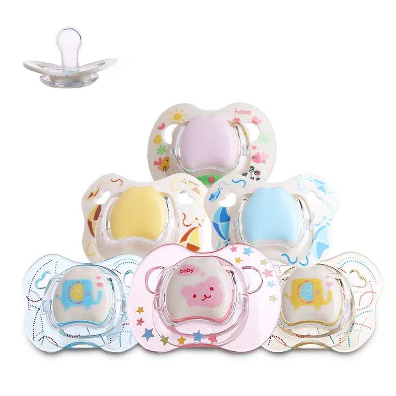 

Silicone Baby Pacifier Case Newborn Baby Shower Gifts Infant Nipple Soother Dummy Pacifier Holder Box For 0-24 Months Girls Boy, Picture