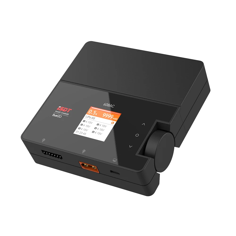 

ISDT 608AC Charger AC 60W DC 200W 8A BattGo Smart Battery Charge Discharger with Detachable Power Supply