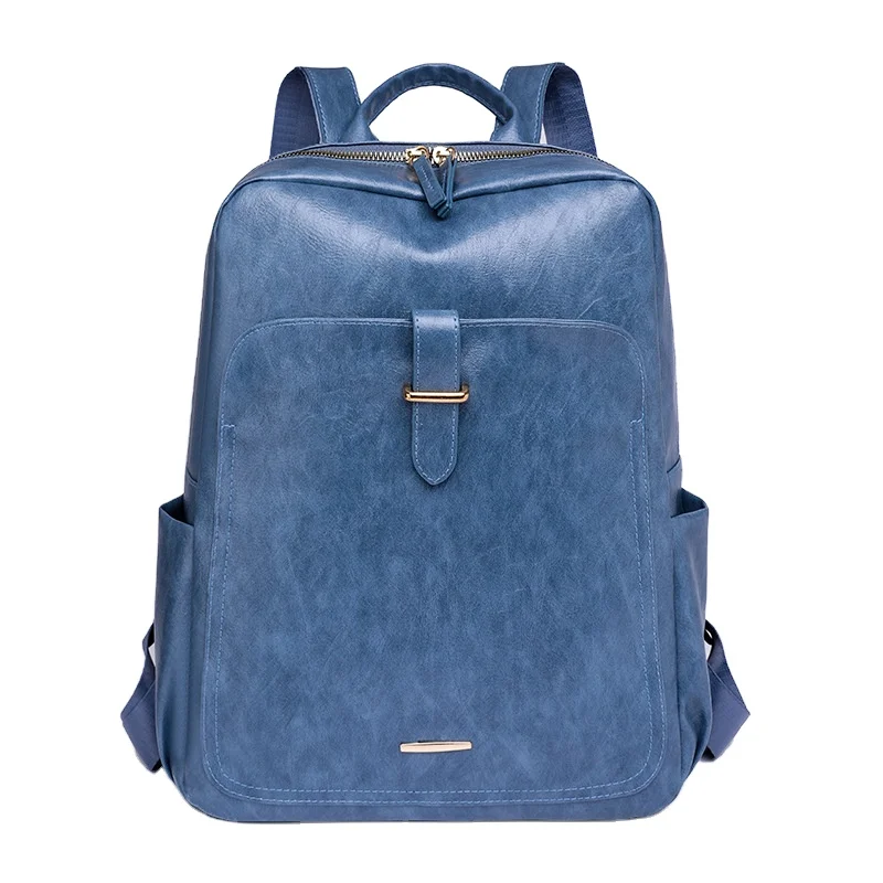 

New Arrival Vintage Large Capacity Backpack PU Leather Casual Travel Backpack for Women kawaii backpack school bags