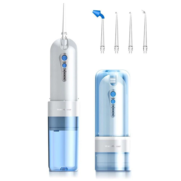 
Blue 4 Functions Rechargeable Cordless Oral Irrigator 150ml with Powerful Jet 