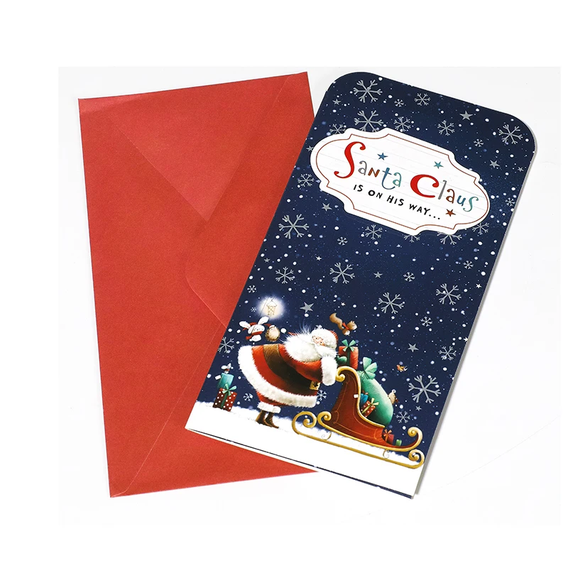 oem 3d 人造手工圣诞纸贺卡批量设计