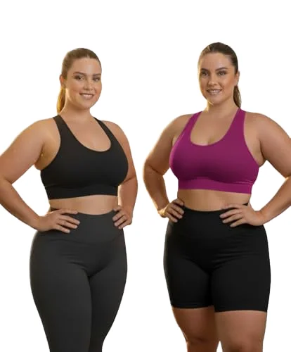 交叉背with中等支撑Sports Bra