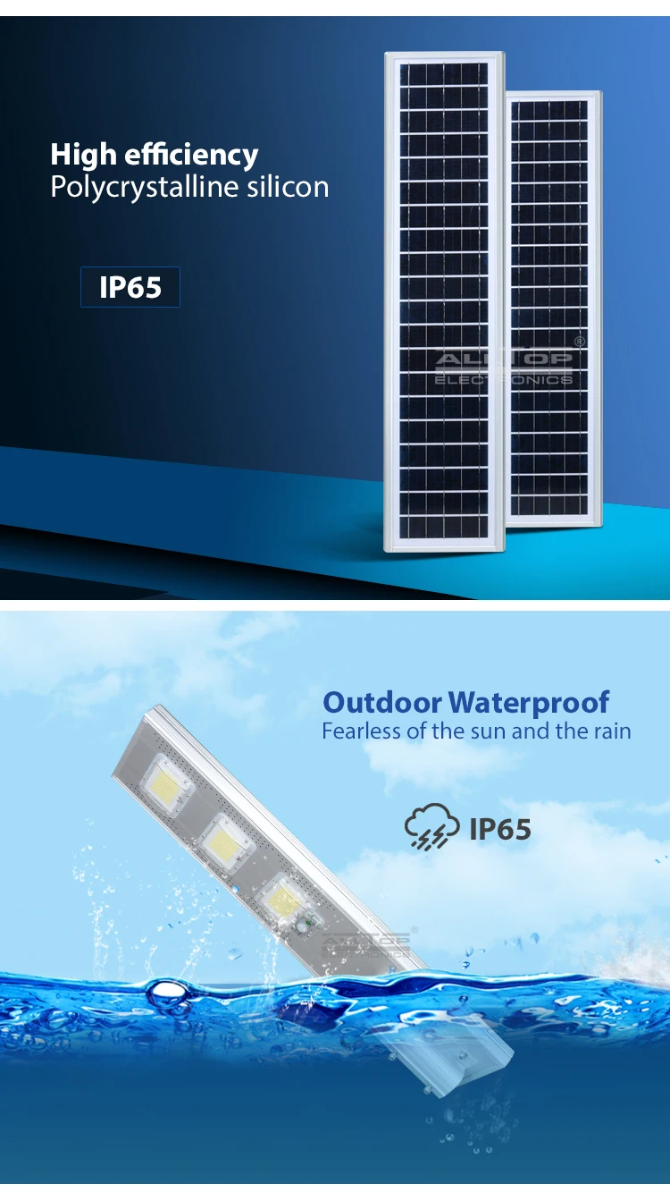 ALLTOP Newest design outdoor lighting waterproof ip65 60w 120w 180w all in one solar led street lamp