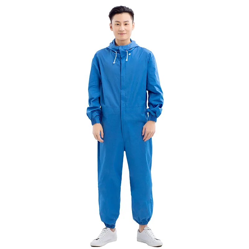 

One-piece hooded long-sleeved food factory workshop work clothes arbeitskleidung hoodies overall work wear, Customer's request