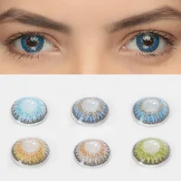 

High quality soft freshgo 3 tone color contact lenses hollywood fancy eyes cheap hazel green colored contacts wholesale