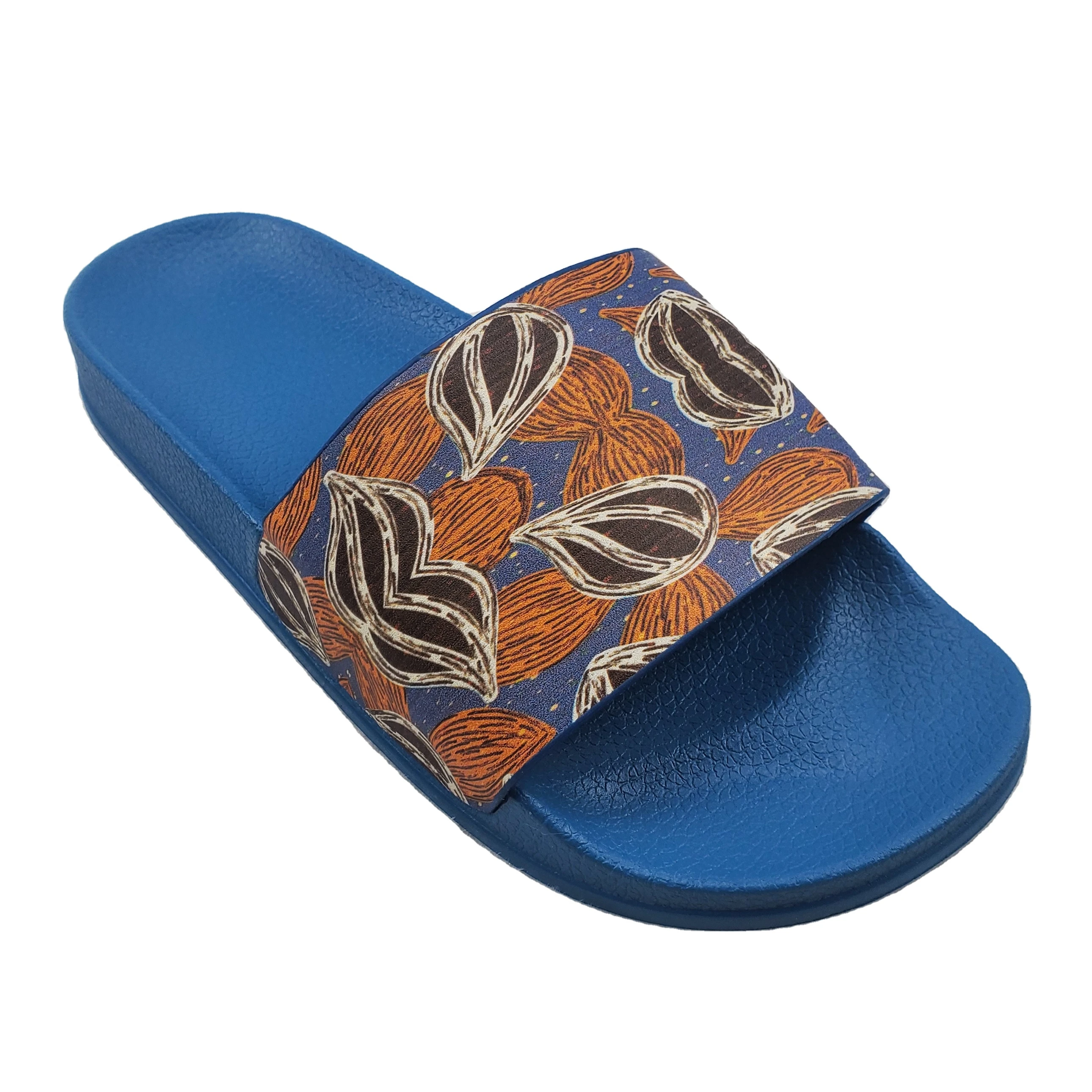 

FZNYL 2020 Summer Outdoor Beach Blank Slippers Men EVA Comfortable plain Indoor Bathroom Sandals Black slide