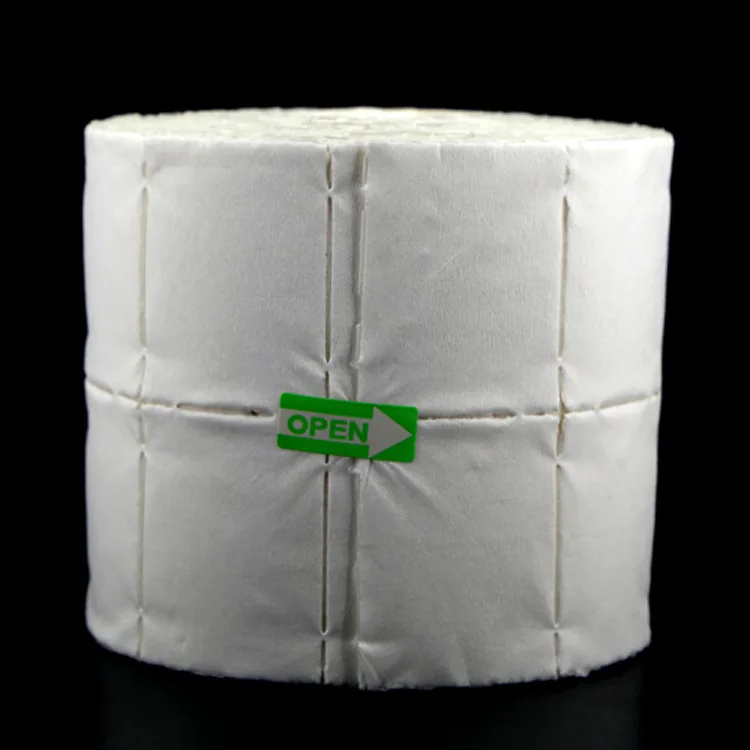 

500 Pcs/Roll Nail Wipe Pad White Nail Polish Gel Remover Wipes