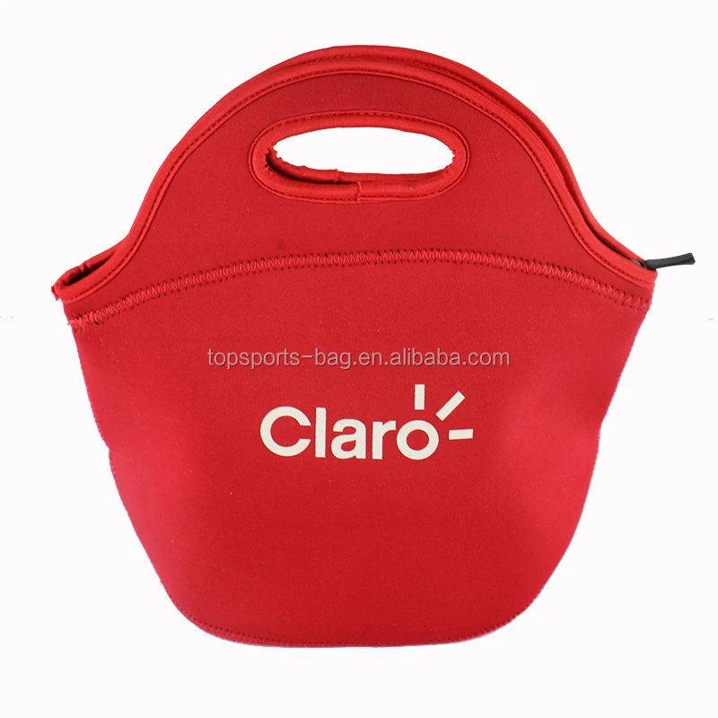 

Free Stock Sample Neoprene Reusable Insulated Lunch Bag Cooler Tote Box for Work Red