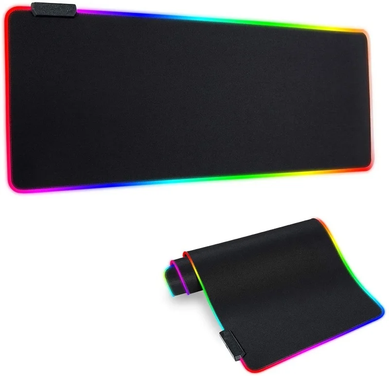 

Oversized Glowing Led Extended Mousepad Non-Slip Rubber Base Computer Keyboard Pad Mat 800*300*4MM XXL RGB Gaming Mouse Pad