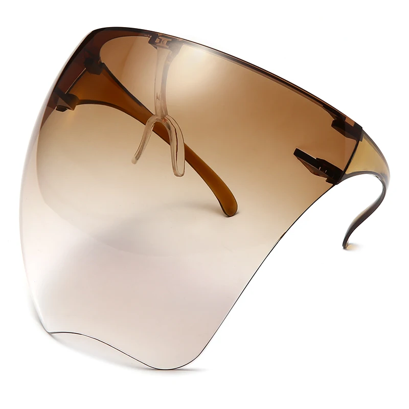 

Multi color Face Shields Visor Windproof Transparent big frame face glasses oversize face shield
