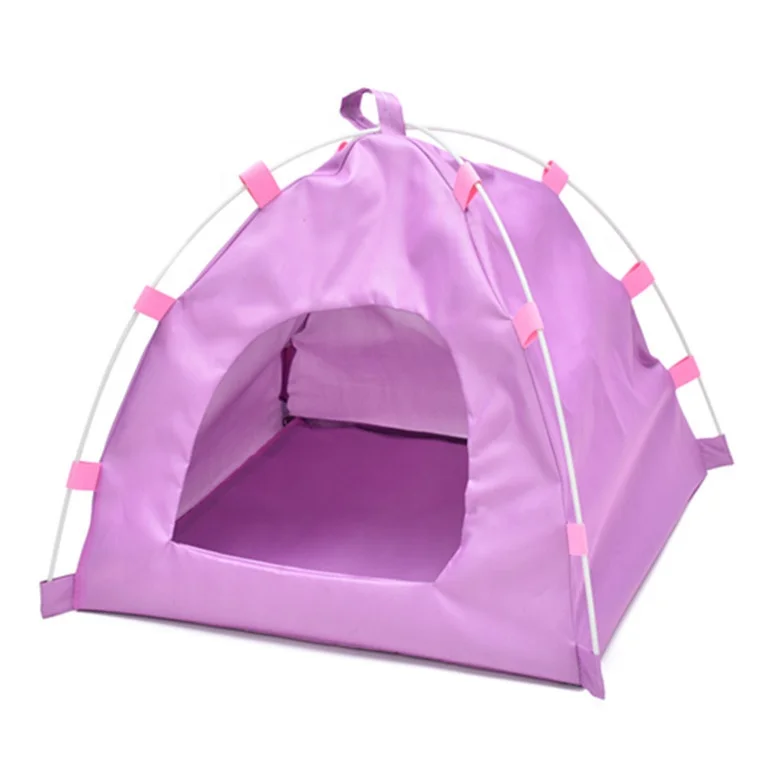 

Four Corners Pet House Outdoor Summer Dog and Cat Tent Waterproof Oxford Cloth Folding Bed Small Dog and Cat Pet House
