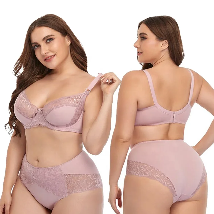 

new femme soutien-gorge grande taille underwire lace bra and panty set gran tamano bra for big girls, 6 colors