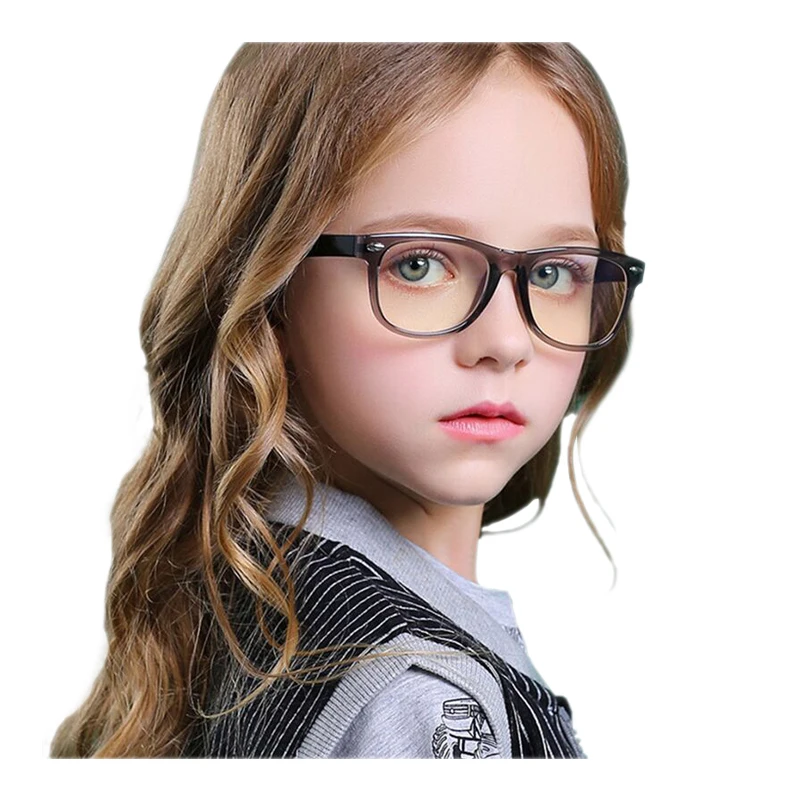 

Hot sale transparent silicone frame blue light blocking glasses girls boys computer video phone game kid glasses